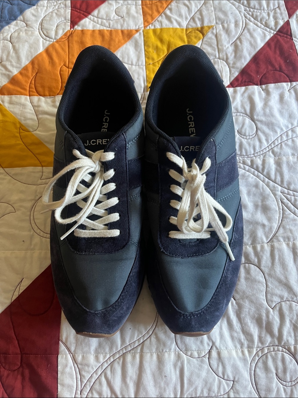 J. Crew Women’s Navy & White Lace-Up Sneakers